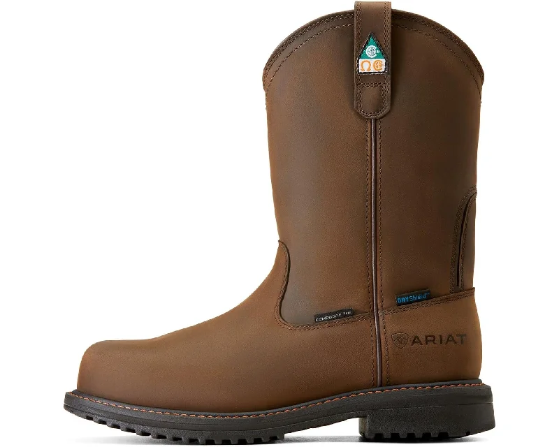 Men's Ariat RigTEK II Waterproof Composite Toe Work Boots (Wide)