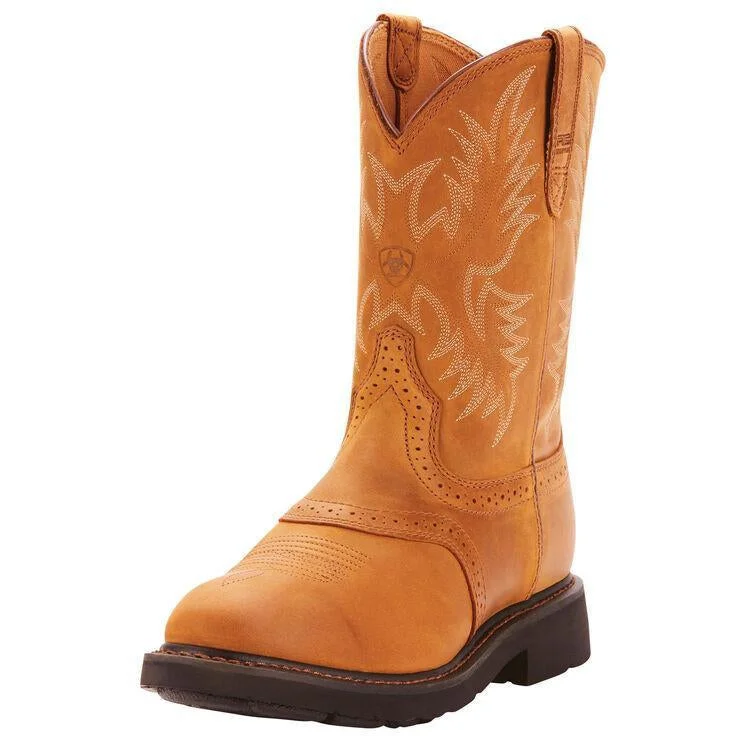 Ariat Men's Sierra Saddle 10"" Soft Toe Pull-On Western Work Boot - 10002304