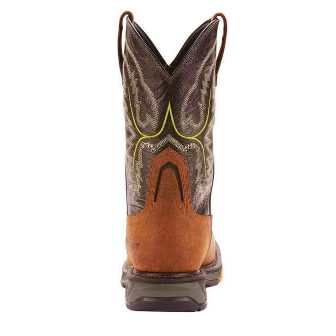 Ariat Men's 11"" WorkHog XT Tumbled Bark Waterproof Square Toe Work Boot