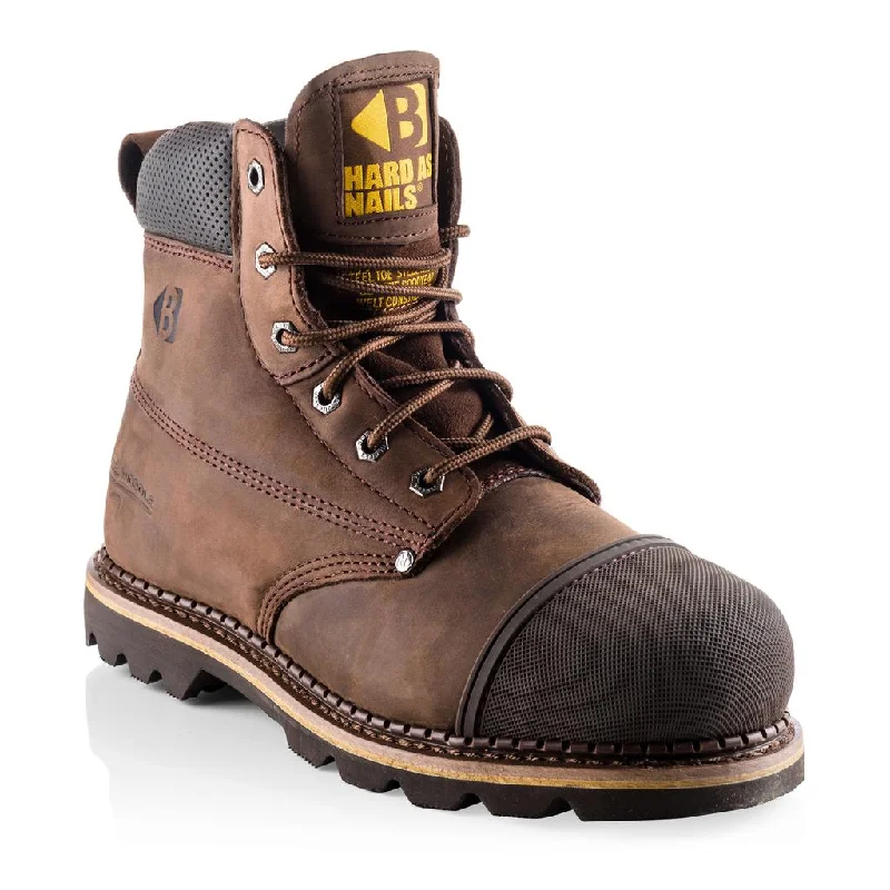 Buckbootz B301 Safety Boots Goodyear Welted Buckler Boots