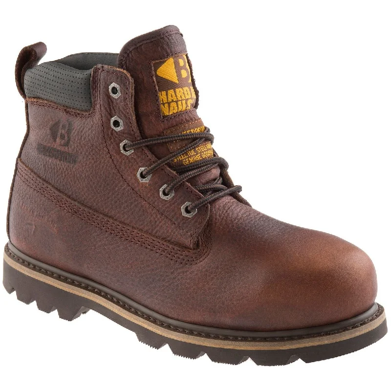 Buckbootz B750 Safety Boots Goodyear Welted Waterproof Buckler Boots