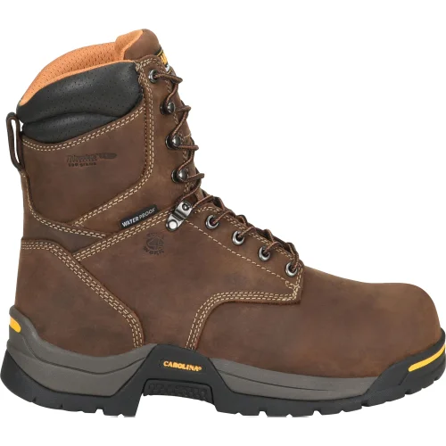 Carolina Men's Bruno Hi 8"" Soft Toe WP Insulated Work Boot -Brown- CA8021