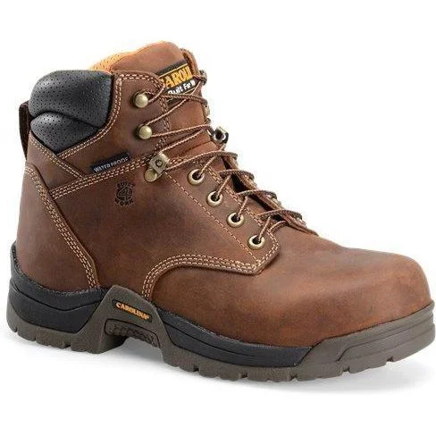 Carolina Men's Bruno Lo 6"" Soft Toe WP Work Boot - Brown - CA5020