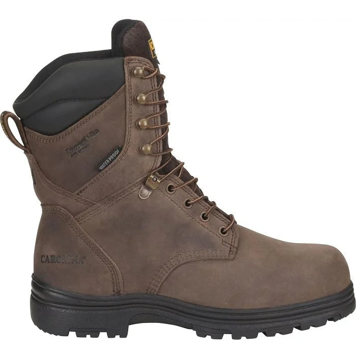 Carolina Men's Surveyor 8"" Insulated Waterproof Work Boot -Brown- CA3034