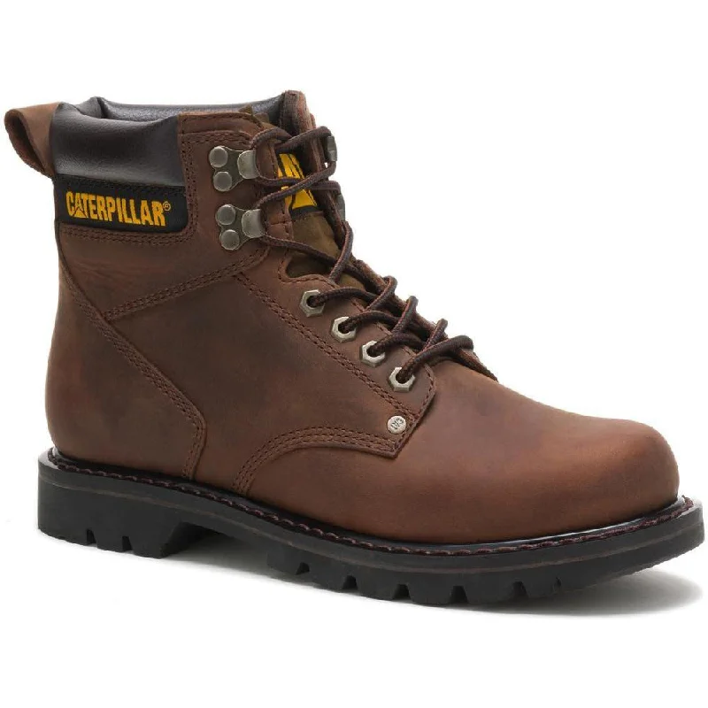 CAT Men's Second Shift 6"" Work Boot - Dark Brown - P72593