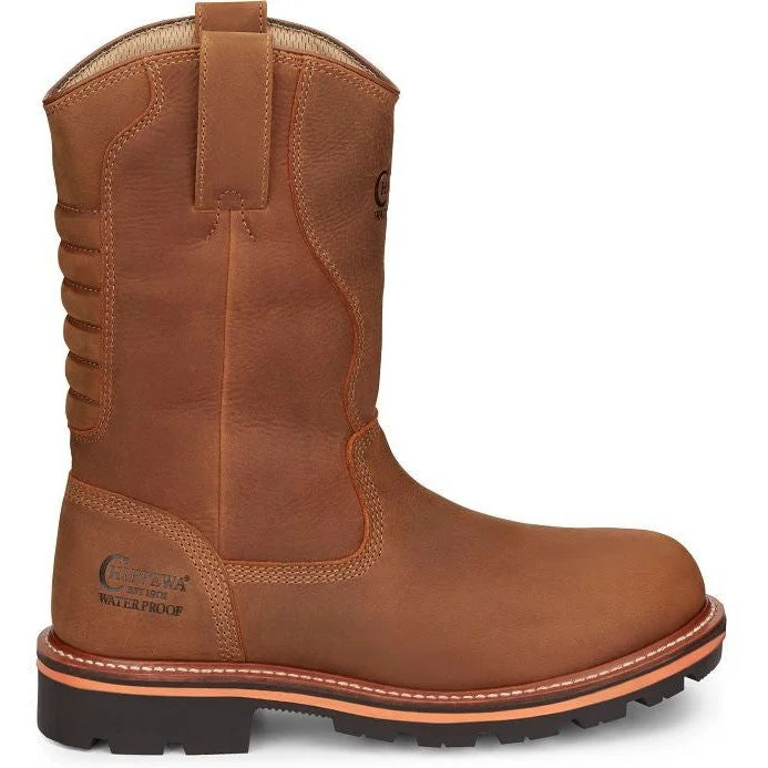 Chippewa Men's Thunderstruck 11"" WP Slip Resist Work Boot -Tan- TH1040