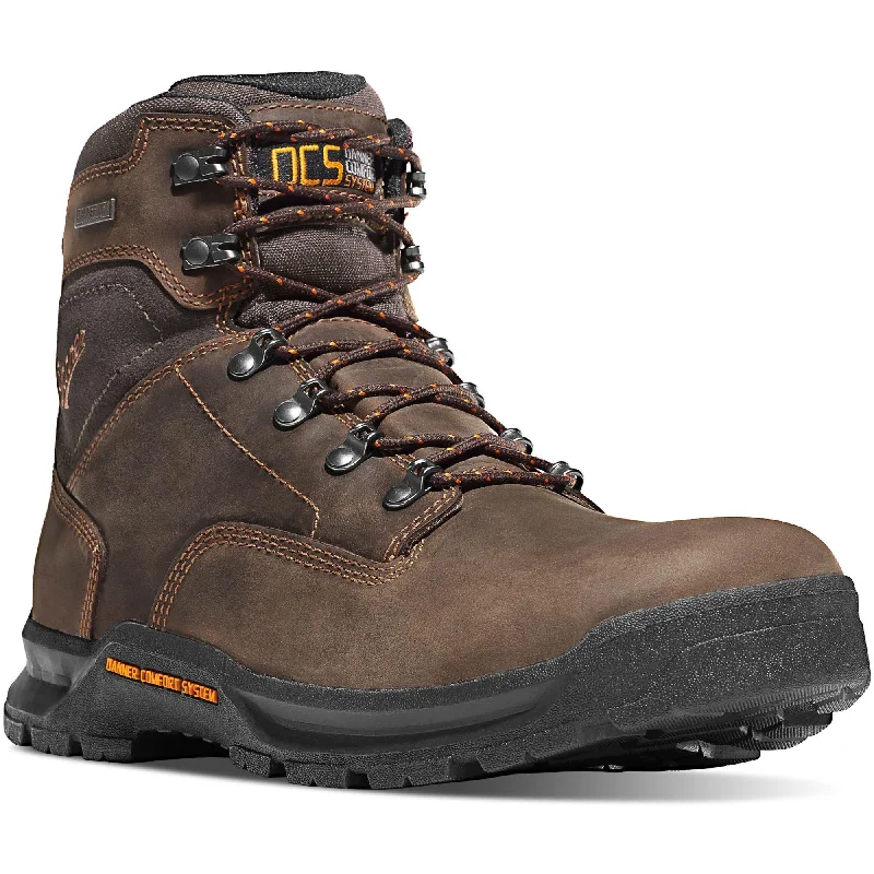 Danner Men's Crafter 6"" Comp Toe WP Work Boot - Brown - 12435