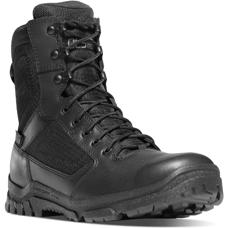 Danner Men's Lookout 8"" Waterproof Duty Boot - Black - 23822