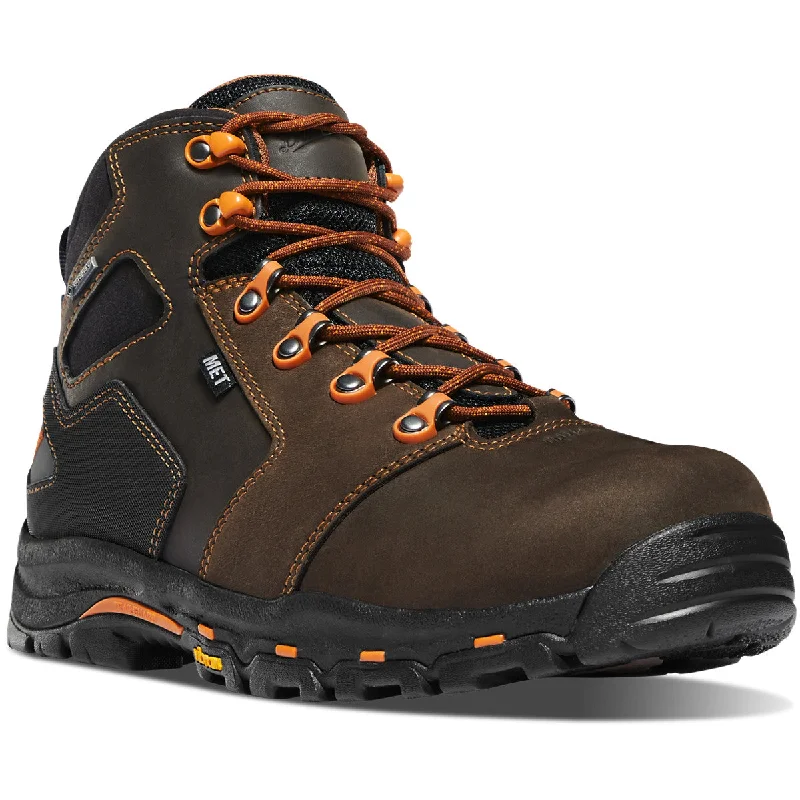 Danner Men's Vicious 4.5"" Metguard WP Work Boot - Brown - 13855