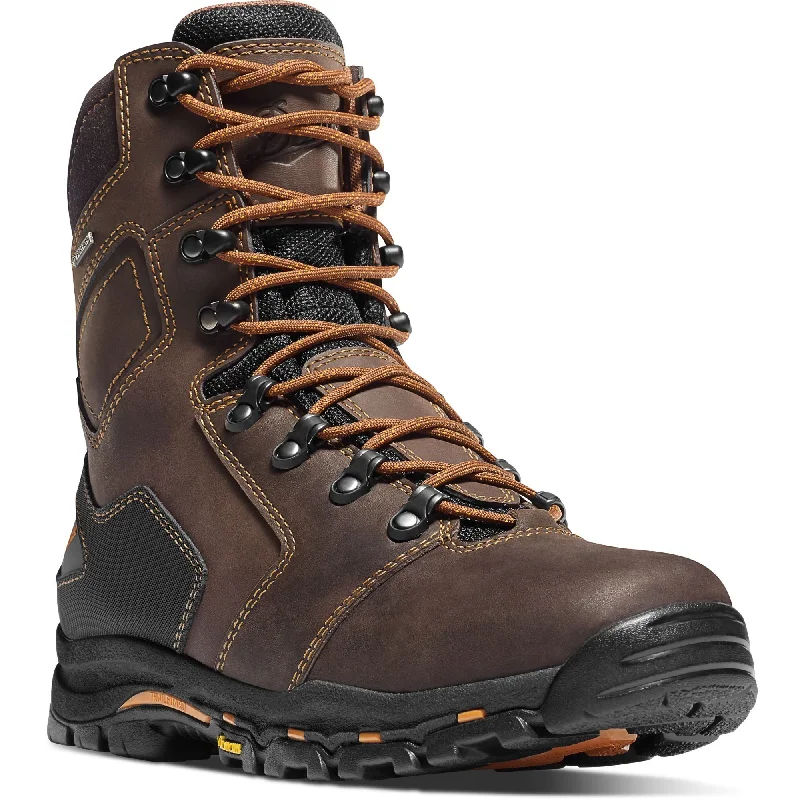 Danner Men's Vicious 8"" Comp Toe WP Work Boot - Brown - 13868