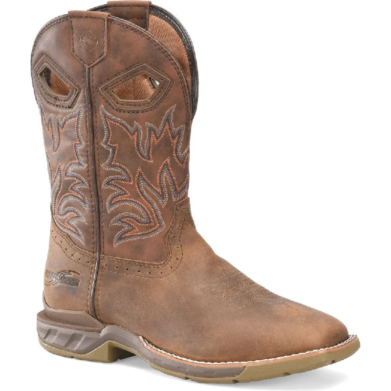 Double H Men's Portal 11"" Wide ST Roper Work Boot -Brown- DH5382