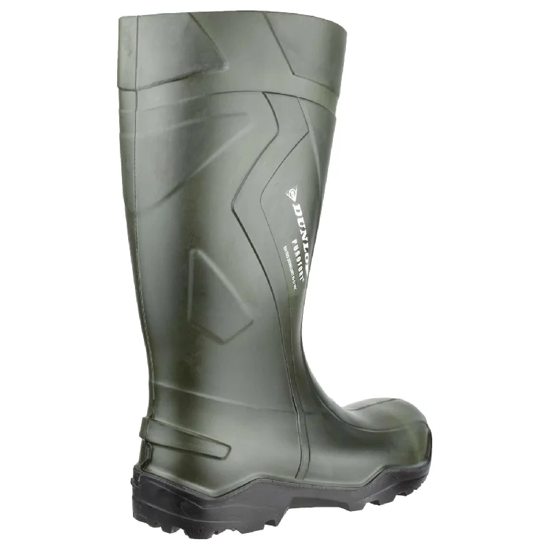 Dunlop Purofort Plus S5 Full Safety Wellies - Green