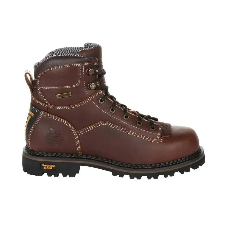 Georgia Boot AMP LT Logger Low Heel Waterproof Work Boot GB00270