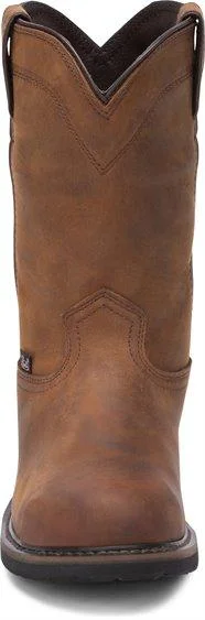 Justin Men's Drywall Whiskey Brown Steel Toe Waterproof Work Boots SE4961