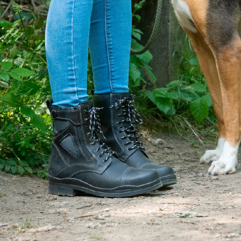 Kentucky Storm Waterproof Jodhpur Boots - Black