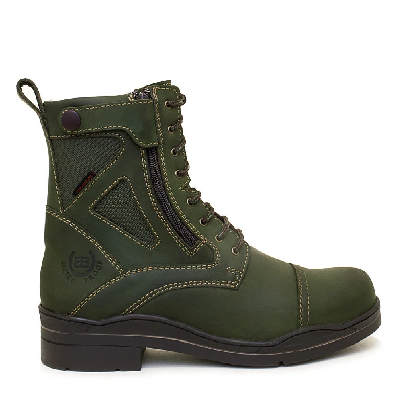 Kentucky Storm Waterproof Jodhpur Boots - Forest