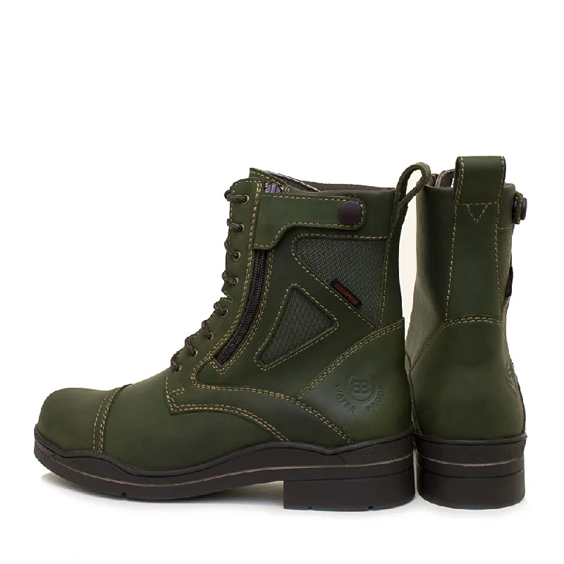 Kentucky Storm Waterproof Jodhpur Boots - Forest