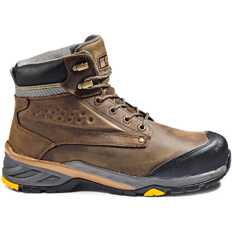 Kodiak Men's Crusade 6"" Comp Toe WP Hiker Safety Work Boot -Brown- K4NKAD