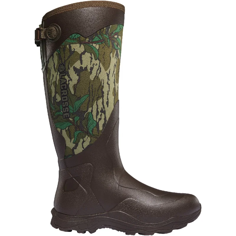 Lacrosse Men's Alpha Agility 17"" Soft Toe WP Rubber Hunt Boot Mossy Oak - 339073