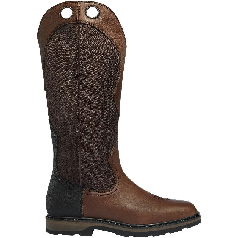 Lacrosse Men's Snake Country 17"" WP Snake Guard Hunt Boot Brown 521172