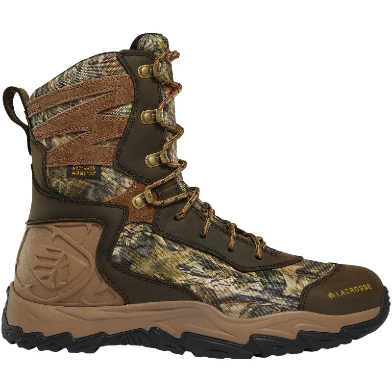 Lacrosse Men's Windrose 8"" WP 600g Thinsulate Hunt Boot Mossy Oak - 513361