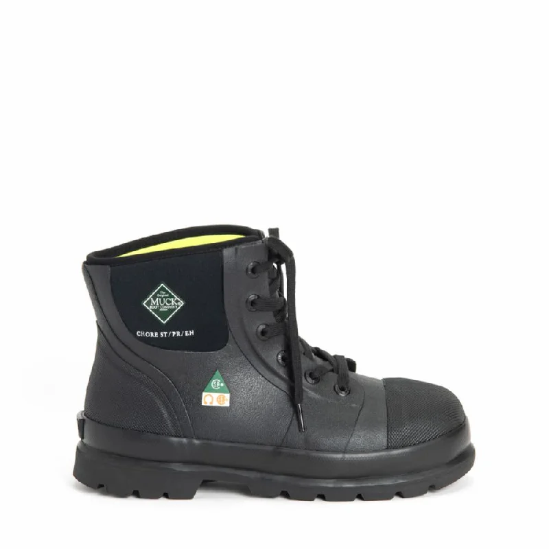 Muck Footwear Men CHORE CLASSIC 6 STEEL TOE BOOT CSA BLACK