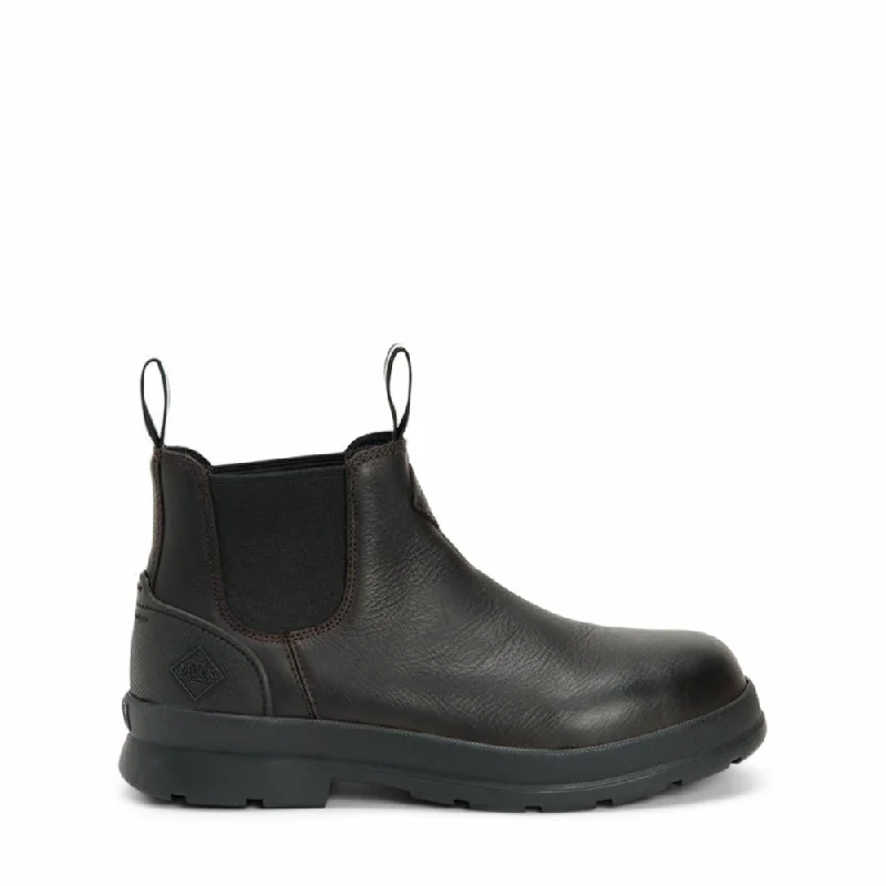 Muck Footwear Men CHORE FARM LEATHER BLACKCOFFEELEATHER