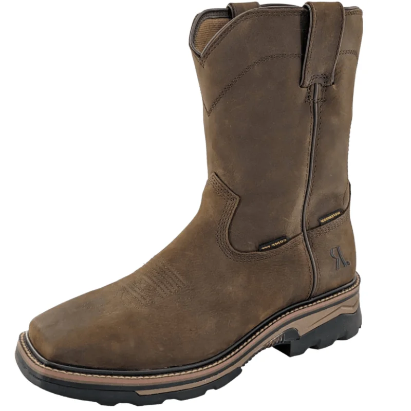 R. Watson Men's Dark Earth Cowhide Waterproof Work Boots RW1023-WP