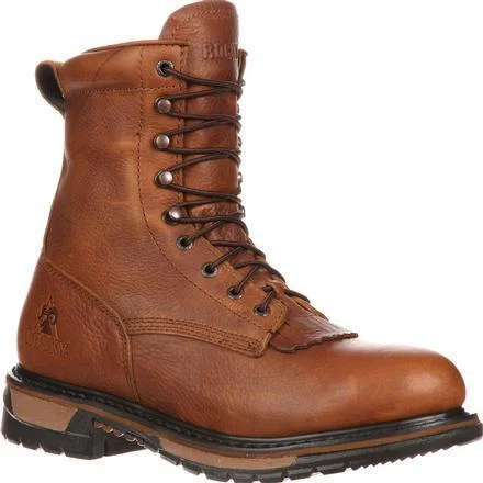 Rocky Men's Original Ride Lacer 9"" WP Western Boot - Brown - FQ0002723