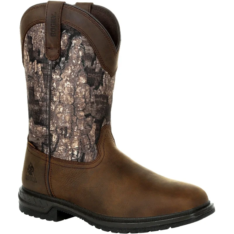 Rocky Men's Worksmart 11"" WP 400G Ins Western Work Boot Realtree RKW0326