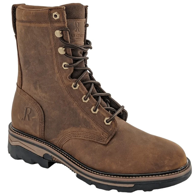 R. Watson Men's Peanut Lace Up Waterproof Work Boots RW1020-WP