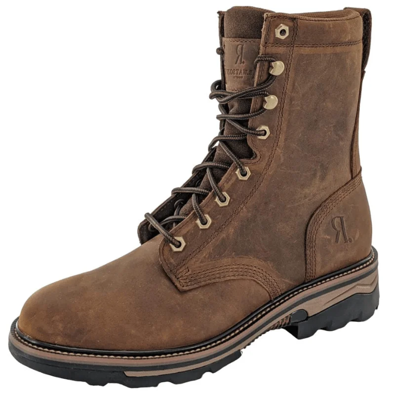 R. Watson Men's Peanut Lace Up Waterproof Work Boots RW1020-WP