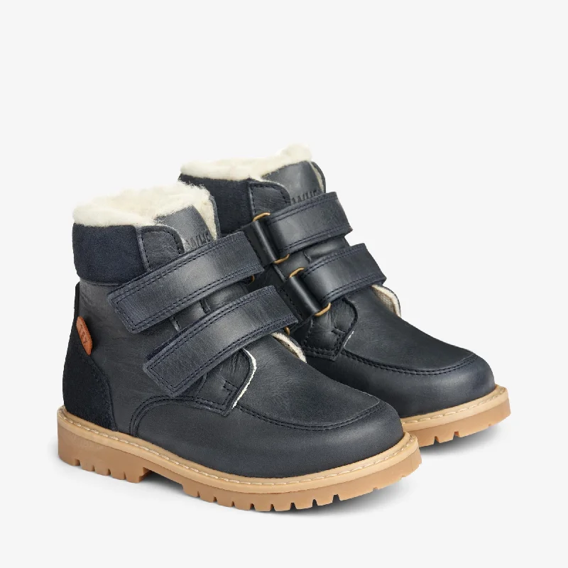 Stewie Tex Velcro Leather - navy