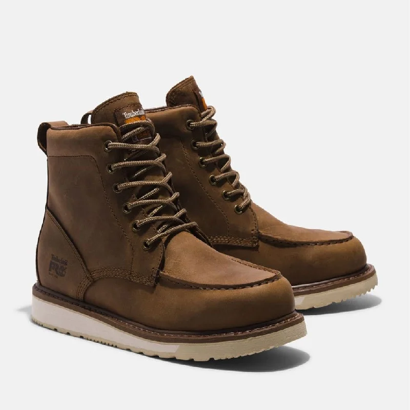 Timberland Pro Men's 6"" Moc Toe Work Boot -Brown- TB0A5SXH214