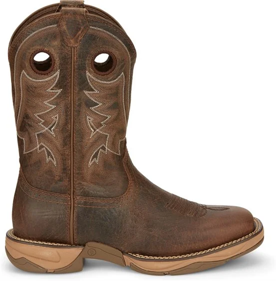 Tony Lama Men's 11"" Waterproof Tumbleweed Brown Square Toe Work Boots