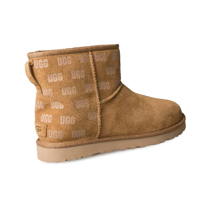 UGG Classic Mini II UGG Print Chestnut Boots - Men's