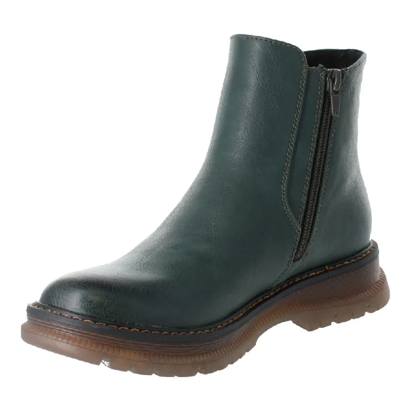 Westland 769522 Peyton 02 Ladies Green Waterproof Vegan Side Zip Ankle Boots