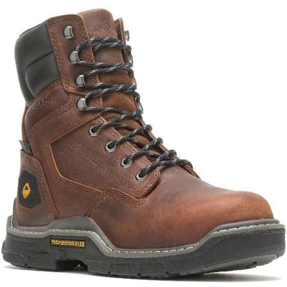 Wolverine Men's Raider Durashocks 8"" Soft Toe WP 400G Work Boot W210069