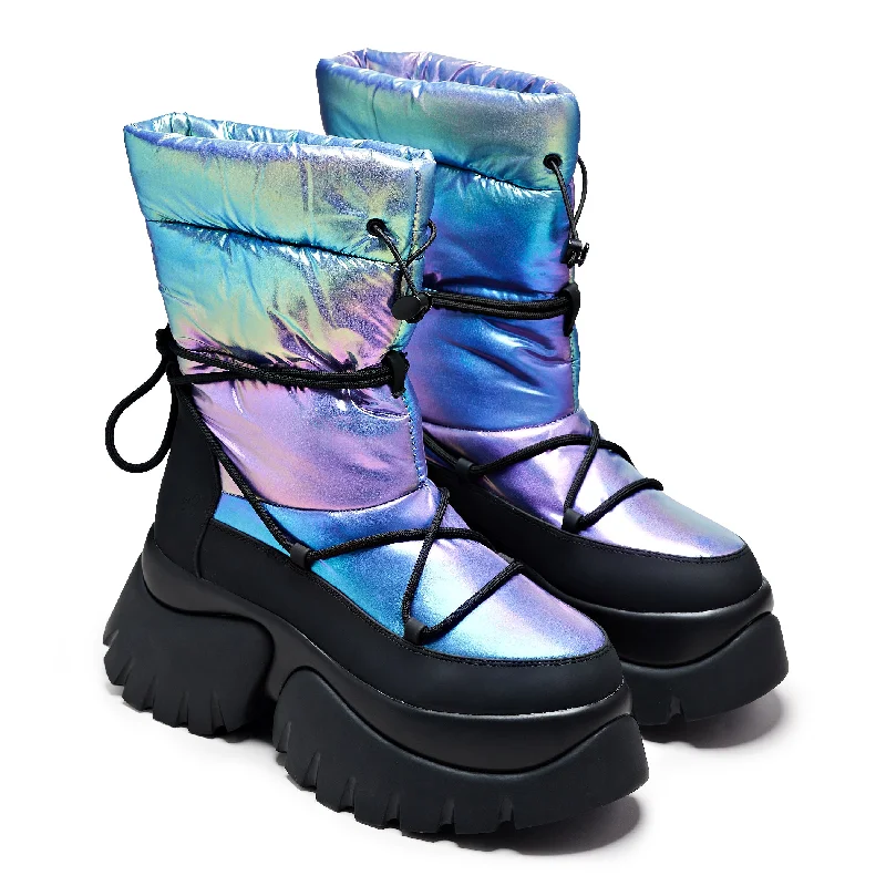 A Glass Mirage Snow Boots - Rainbow