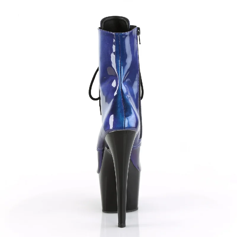 Shiny Sexy Blue Pole Dancer Boots