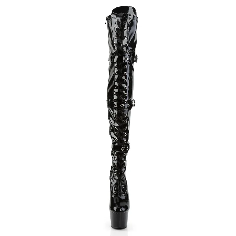 Big Bad Girl Thigh High Boots Black PA