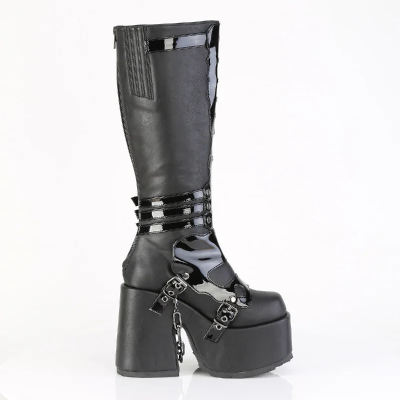 CyberGoth Platform Chunky Boots Camel-235