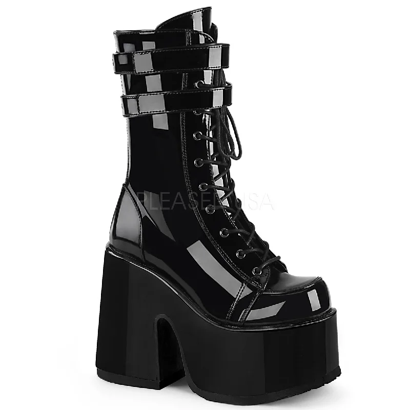 Dark Queen Chunky Shiny Boots