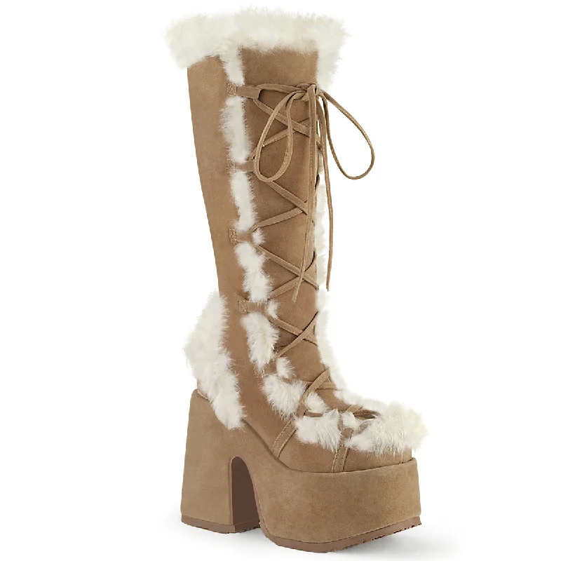 Winter is Coming Suede Boots (Demonia Camel-311)