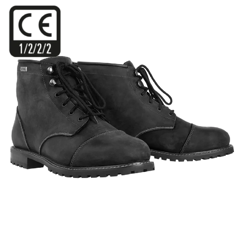 Hardy Charcoal Biker Boots by Oxford