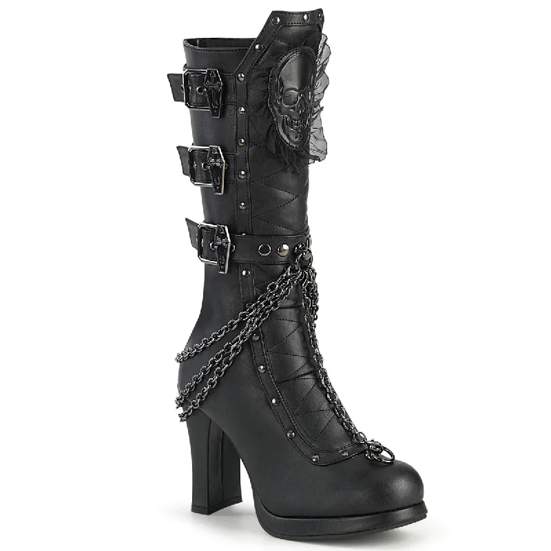 Hell Raider Mid-Calf Boots (Demonia Crypto-67)