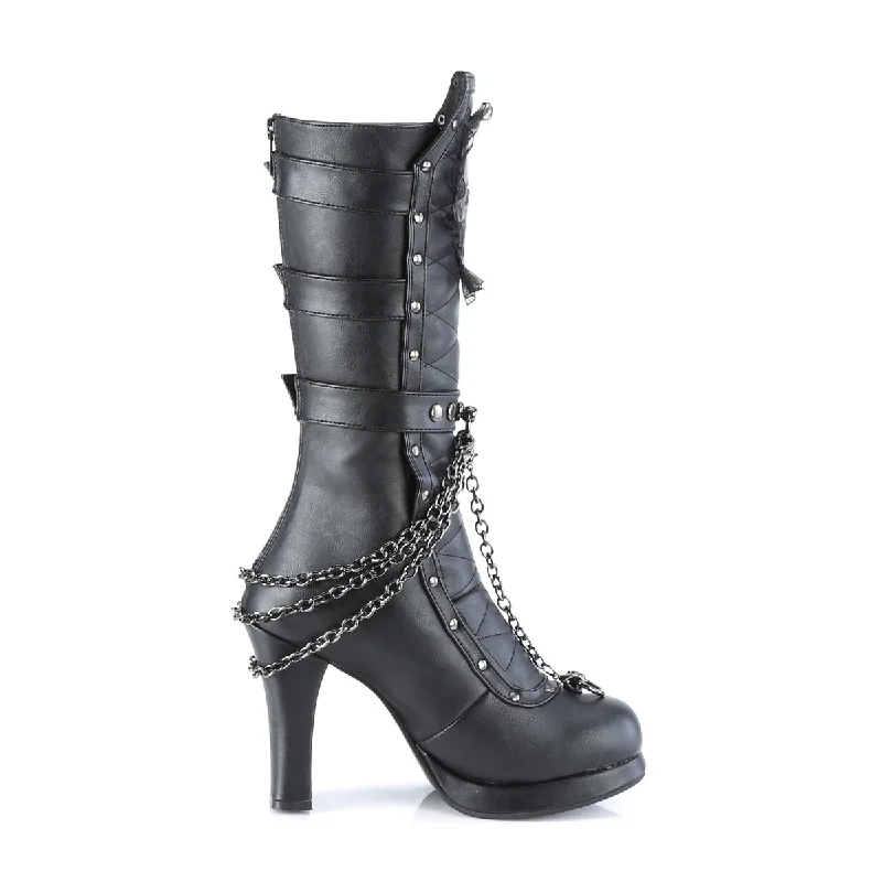 Hell Raider Mid-Calf Boots (Demonia Crypto-67)