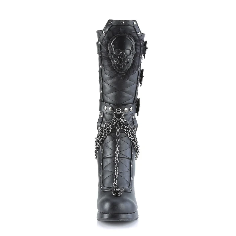 Hell Raider Mid-Calf Boots (Demonia Crypto-67)