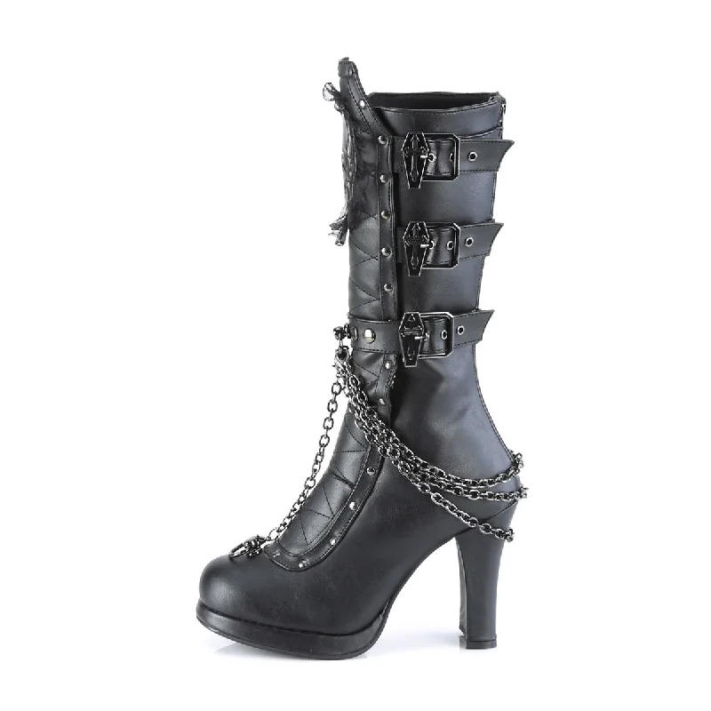 Hell Raider Mid-Calf Boots (Demonia Crypto-67)