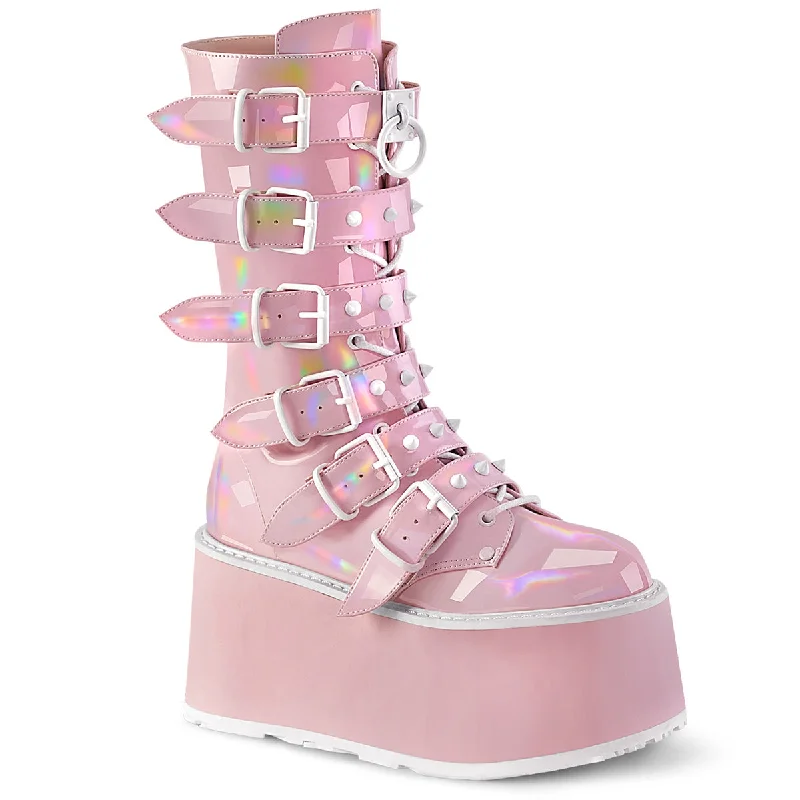 Damned Platform Boots Pink